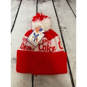 Vintage Coca-Cola Pedigree Knit winter hat “Enjoy Coke”